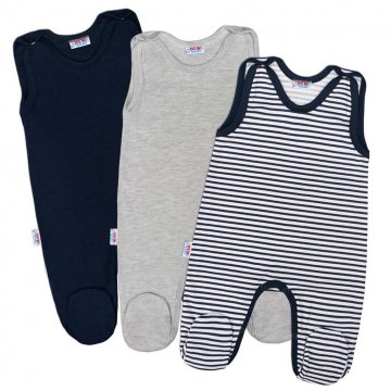 Kojenecké dupačky New Baby Classic II Kluk 3ks Kojenecké dupačky New Baby Classic II Kluk 3ks