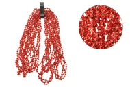 Vánoční řetěz - 2,7 m - červené diamanty
