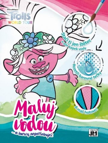 Omalovánka A4 Maluj vodou Trolové 2 Omalovánka A4 Maluj vodou Trolové 2