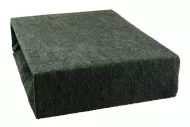 Froté prostěradlo - černé - 140 x 200 cm - BedStyle