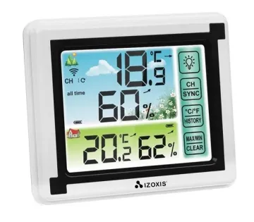 Bezdrátová meteostanice a vlhkoměr IZOXIS 00015746