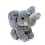 Sedící plyšový slon - 18 cm - Rappa