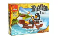 Stavebnice Pirates - Pirát na lodi - 103 dílků - Peizhi