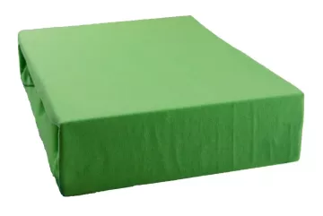 Prémiové jersey prostěradlo - zelené - BedStyle - 220 x 200 cm