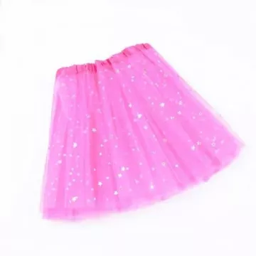 Princeznovská sukně s LED světlem - růžová