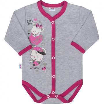 Dětské celorozepínací body New Baby Love Mouse Dětské celorozepínací body New Baby Love Mouse