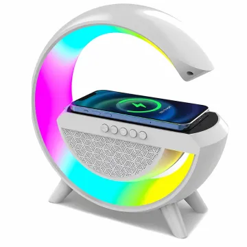 Bluetooth reproduktor s LED lampou a bezdrátová nabíječka BT-2301