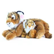 Plyšový tygr s mládětem - 37 cm - Rappa