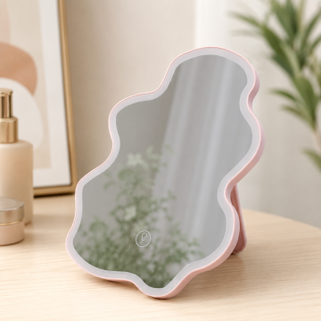 Stolní kosmetické LED zrcadlo W037 Wavy Cloud - 3 režimy svícení