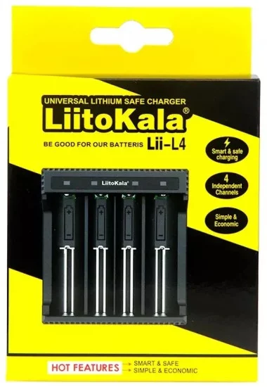 Nabíječka baterií Liitokala Lii-L4 na 4 baterie 18650 | Domácí potřeby ...