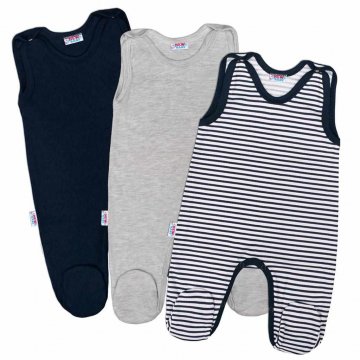 Kojenecké dupačky New Baby Classic II Kluk 3ks Kojenecké dupačky New Baby Classic II Kluk 3ks