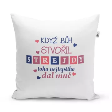 Polštář Když Bůh stvořil strejdy: 40x40 cm