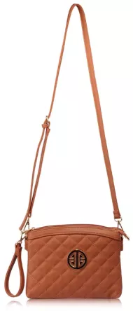 LS Fashion Elegantní kabelka LS00430 - hnědá